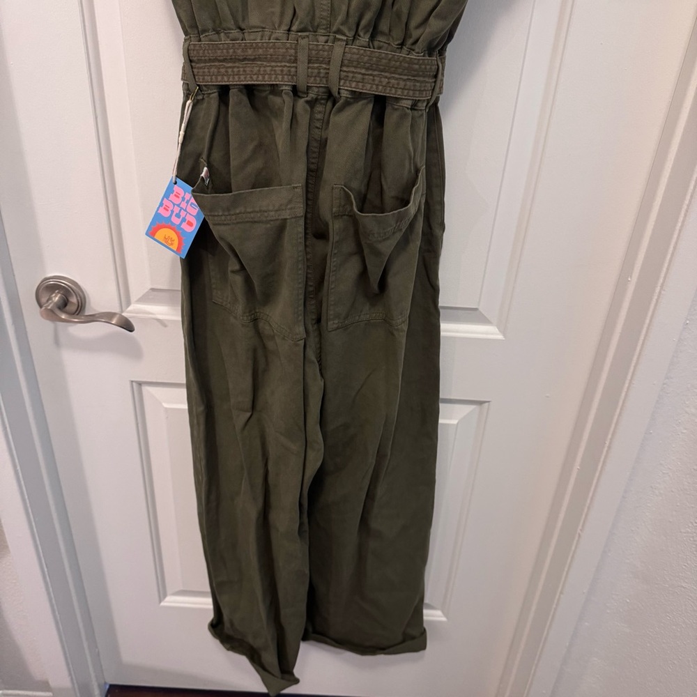 Big Bud Press Short Sleeve Jumpsuit in Green - Picture 5 of 9